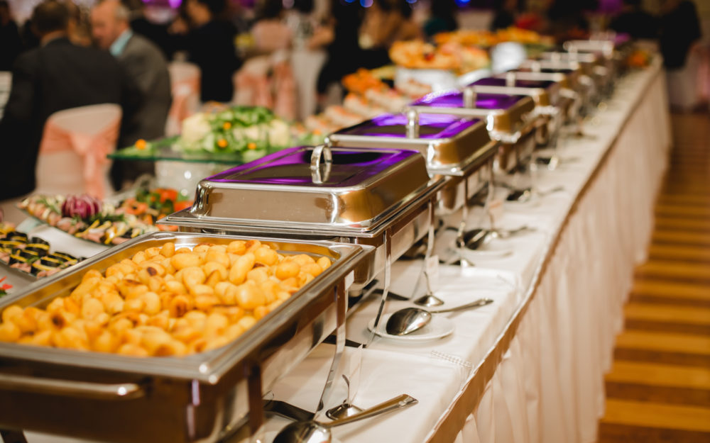 Catering food wedding buffet
